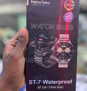 HainoTeko ST-7 Smartwatch na Earbuds za Wireless & AMOLED Display