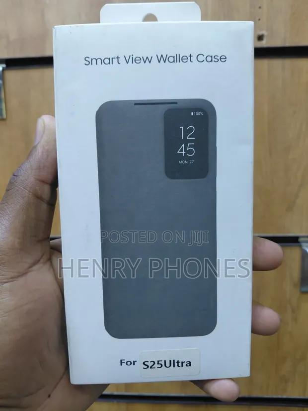 Smart View Wallet Case kwa Samsung S25 Ultra - Nyeusi - 1