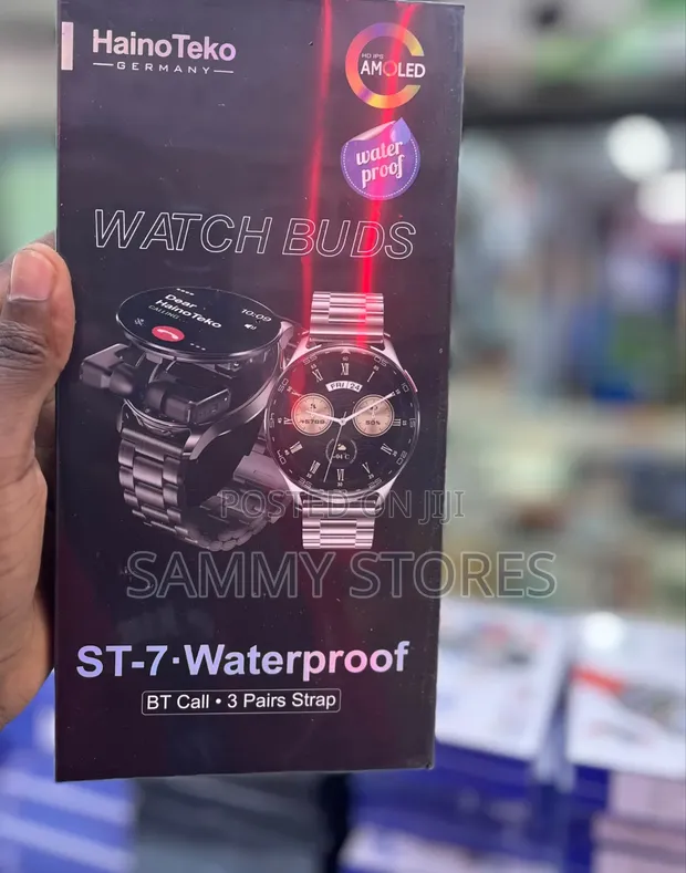 ST-7 Smartwatch with AMOLED Display & Wireless Earbuds - 1