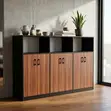 Kabati la Ofisi: 6-Door Storage Credenza - 5