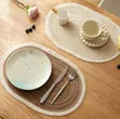 Oval Washable Nonslip Table Mats (6pc Set) - 4