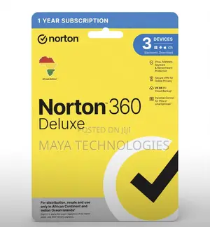 Norton 360 Deluxe - 3 Users, 1 Year Subscription