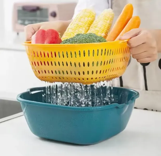8-in-1 Plastic Kitchen Colander Set - 1