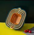 8-in-1 Plastic Kitchen Colander Set - 4