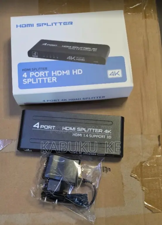 1x4 HDMI Splitter - Nyeusi, 4 Ports, 1080P - 1