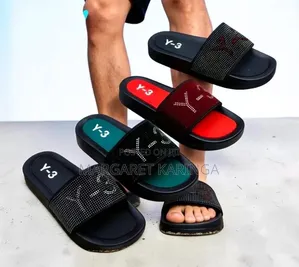 Y-3 Slides za Wanaume - Nyeusi