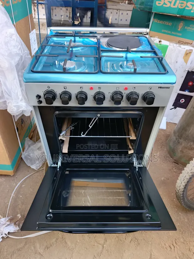 Hisense 50x55cm 3 Gas + 1 Electric Cooker - Brand New - 1