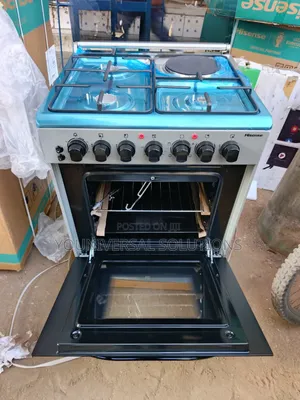 Hisense Cooker 50x55cm 3 Gas + 1 Umeme - Mpya Kabisa