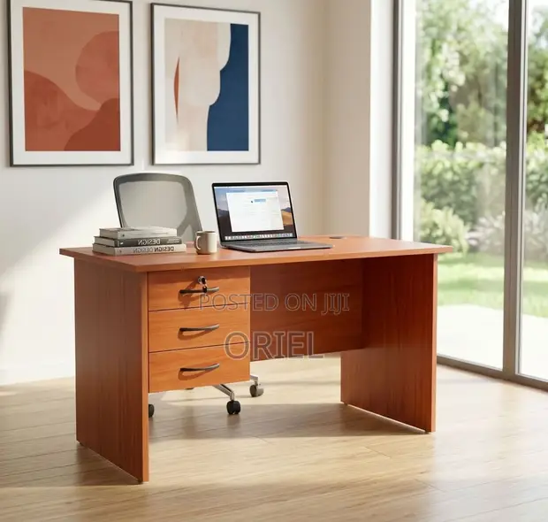 120cm x 60cm Home Office Desk with Drawers - 1