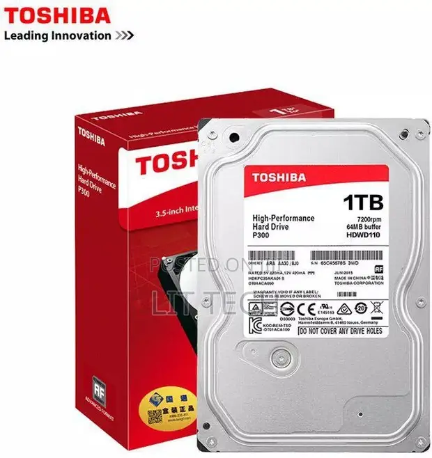 Toshiba 1TB Internal Laptop HDD (2.5-inch, SATA) - 1