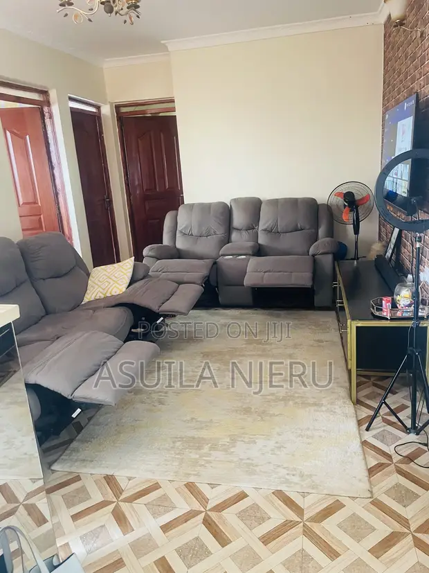 Wood-Mode Sofa ya Recliner ya Viti 5 - 1