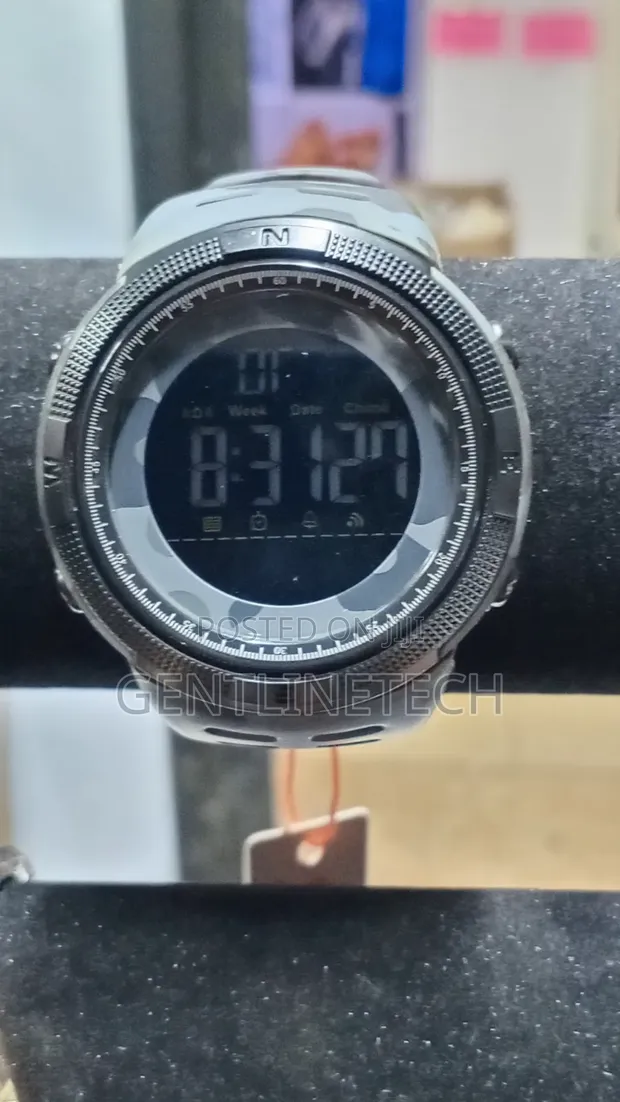 Skmei Gray Camouflage Digital Men's Watch - 1