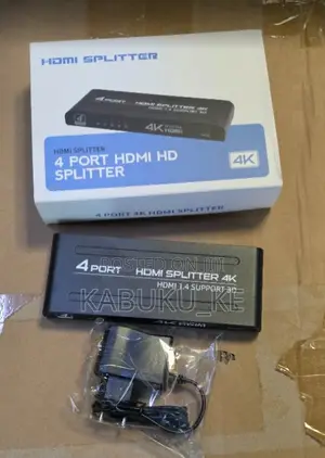 1x4 HDMI Splitter - Black, 4 Ports