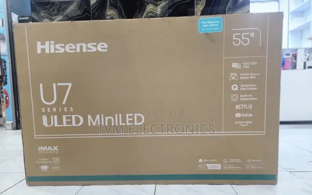 Hisense 55" Smart 4K Mini-LED ULED TV 55U7NKEN - 1