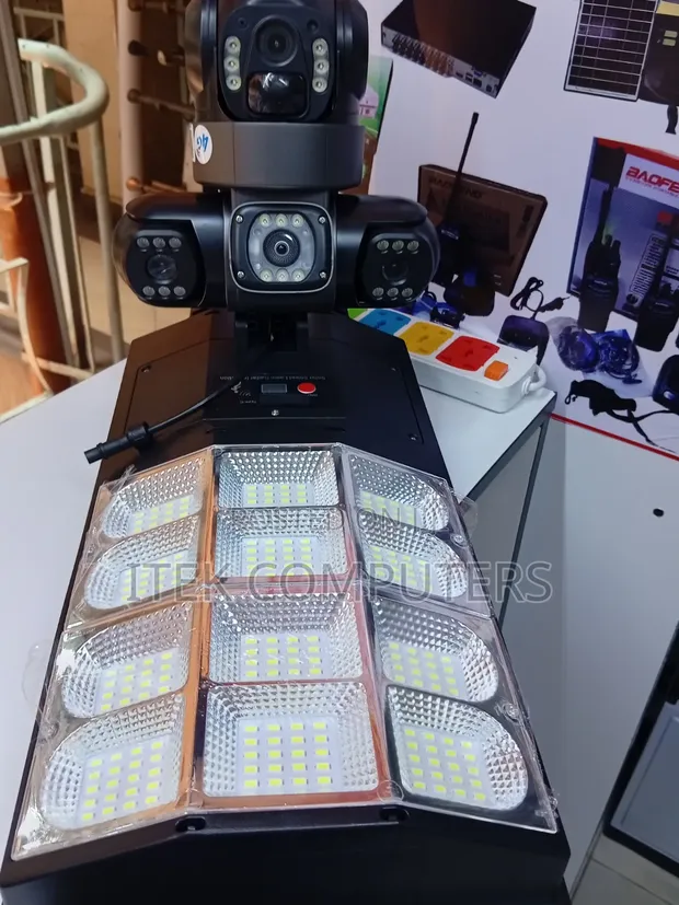 AI Solar CCTV Camera yenye Mwanga wa 180W - 1