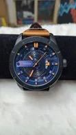 Curren Watch Ya Mkanda Wa Ngozi Ya Brown - 1