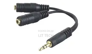 3.5mm Audio Splitter Jack kwa Mic & Headphone ya Kike