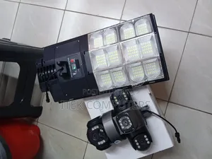 2-in-1 AI Solar CCTV with 180W Lighting