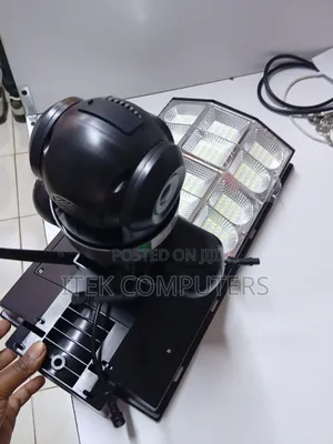 AI Solar CCTV Camera with 180W Light