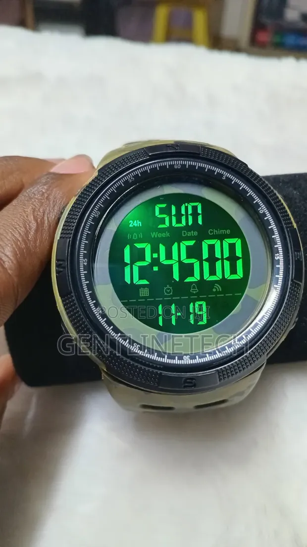 Skmei Army Green Digital Watch - 1