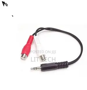 Kebo ya Sauti ya 6" 3.5mm Stereo Kiume kwenda 2 RCA Kike