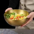 Bakuli la Ramen la Chuma cha Dhahabu la 3 Litre, 28cm - 4