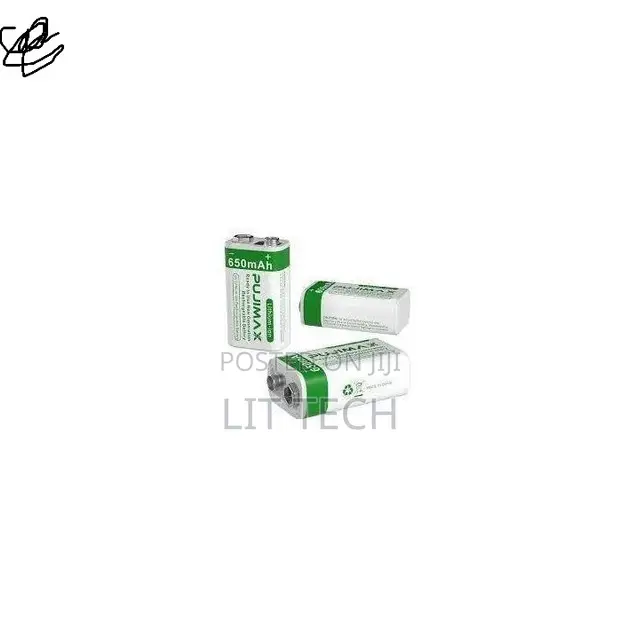 Pujimax 9V 650mAh Lithium-Ion Rechargeable Battery - 1