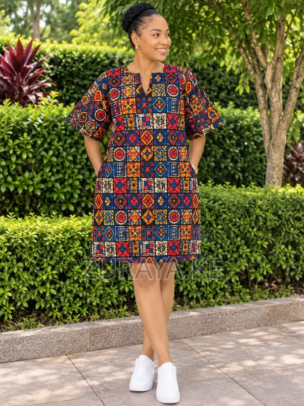 Ankara Shift Dress - 1