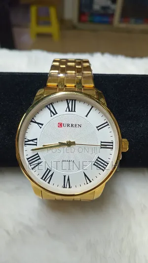 Curren Quartz Gold and White Watch