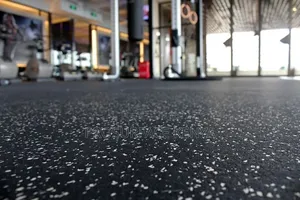 Rubber Fitness Gym Mat - Durable Workout Surface