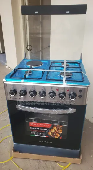 Skywood 60x60 3+1 Standing Cooker with Timer & Electric Oven