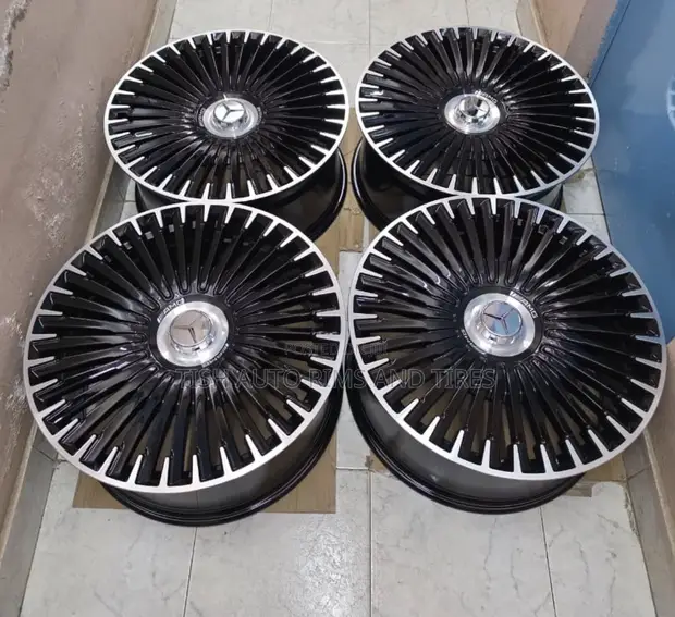 Black Silver AMG 21 Inch Mercedes Benz Rims Set - 1
