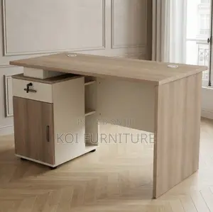 120cm Executive Study PC Desk - Brown