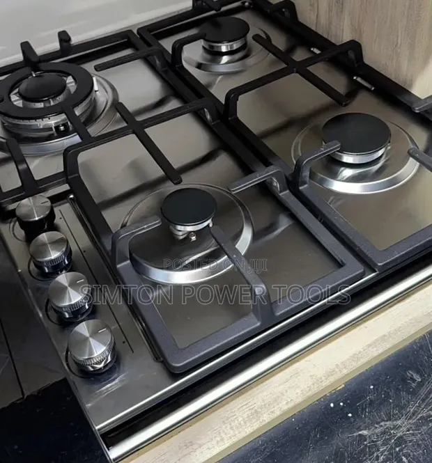 Hisense 60cm Built-in 4-Burner Stainless Steel Gas Hob - 1