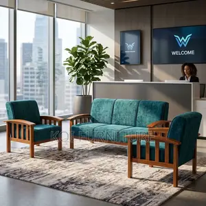 Seti ya Sofa za Ngozi za Viti Vitano