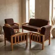 Leather Five Seater Sofa Set - 3