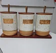800ml Coffee Bean Container, White Black Dot - 2