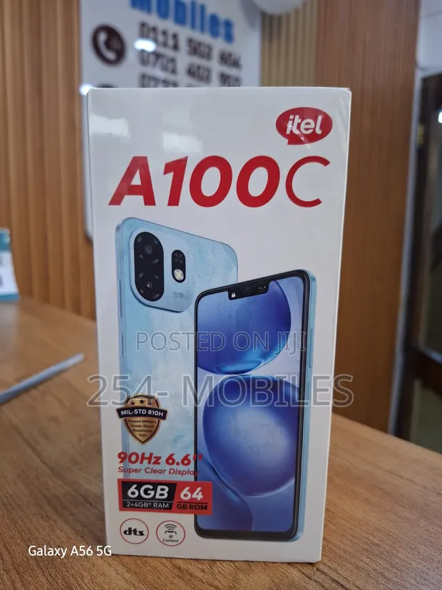 Itel A100C 64GB Mpya Nyeusi - 1