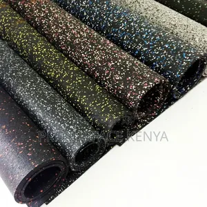 Quality Rubber Fitness Gym Mat - Non-Slip Floor