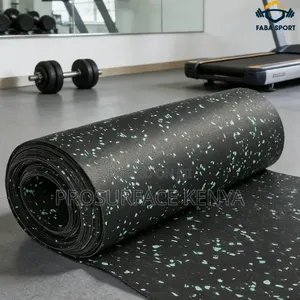 Rubber Fitness Gym Mat - Impact Resistant Workout Floor