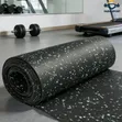 Rubber Fitness Gym Mat - Impact Resistant Workout Floor - 1