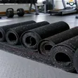 Rubber Fitness Gym Mat - Impact Resistant Workout Floor - 2