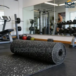 Rubber Fitness Gym Mat - Durable & Easy Care