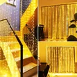 3m x 3m Curtain Lights zenye Remote (Joto Nyeupe) - 1
