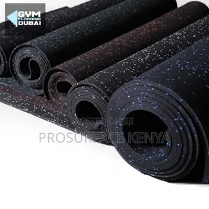 Rubber Fitness Gym Mat - Stable Workout Flooring