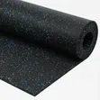Rubber Fitness Gym Mat - Stable Workout Flooring - 2