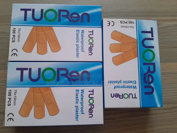 Waterproof Elastic Plasters (100pcs) - Medical Adhesive Dressing - 1