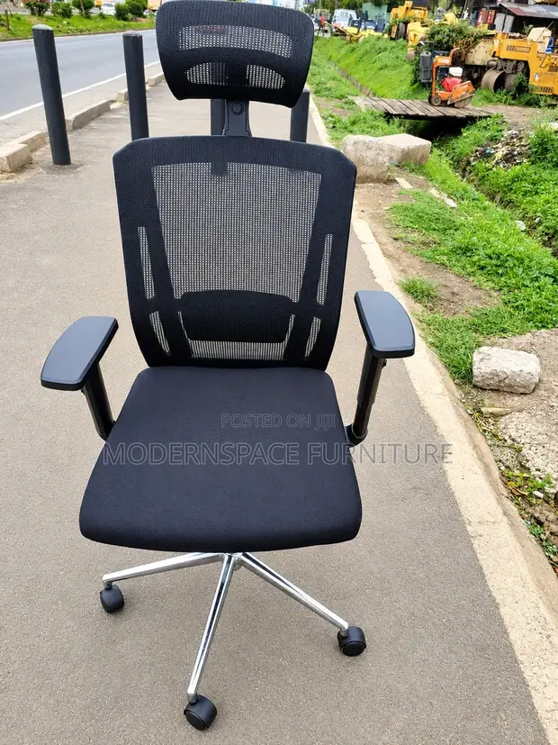 Kiti cha Ofisi cha Ergonomic chenye Mgongo Mrefu na Kichwa - 1