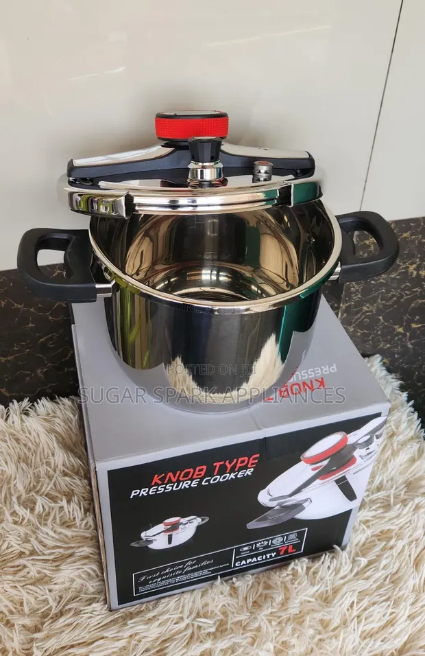 Knob Type Stainless Steel Pressure Cooker (7L & 9L) - 1
