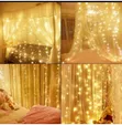 300 LED Window Curtain Lights - Warm White - 1